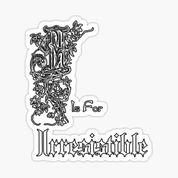 Item preview, I is for Irresistible designed and sold by Xzendor7 Digital Art Creations.
