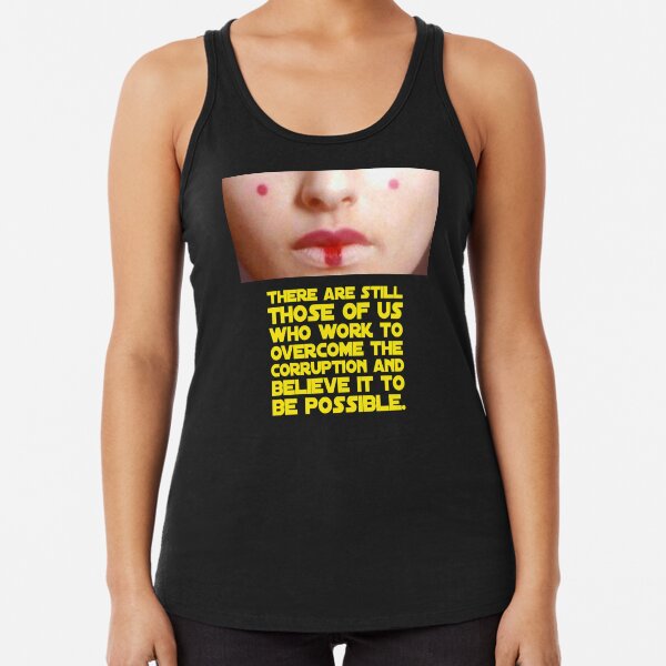 Wise words from a wise person. Racerback Tank Top
