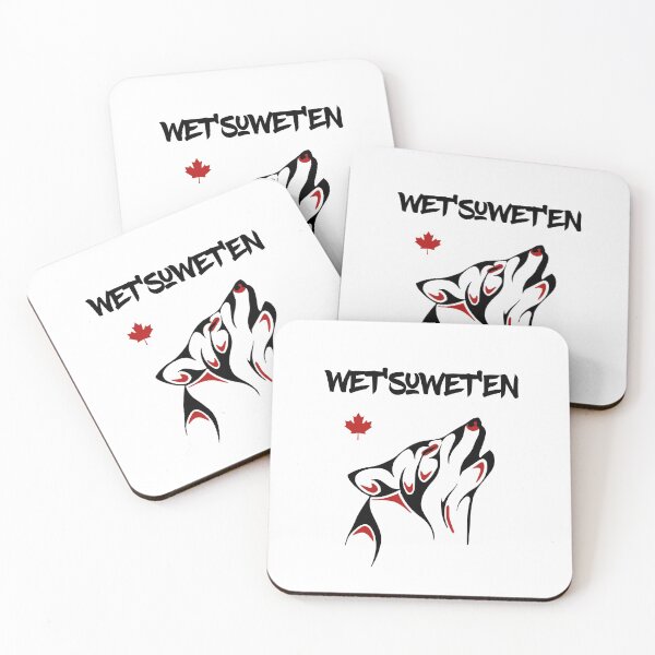 Item preview, Wet'suwet'en Howling Wolf Haida Style Tattoo Color designed and sold by TinyStarCanada.