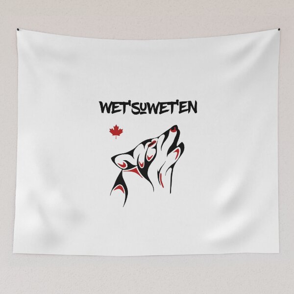 Item preview, Wet'suwet'en Howling Wolf Haida Style Tattoo Color designed and sold by TinyStarCanada.