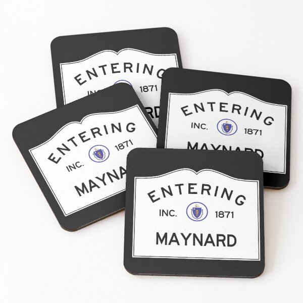 Item preview, Entering Maynard Massachusetts - Commonwealth of Massachusetts Road Sign designed and sold by NewNomads.