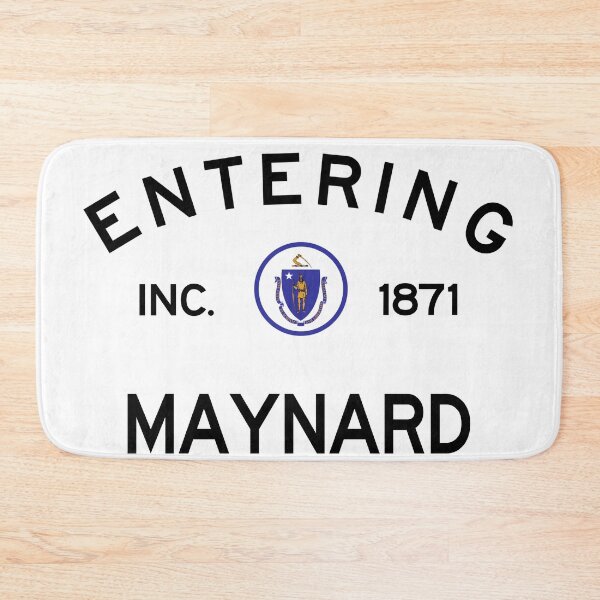 Item preview, Entering Maynard Massachusetts - Commonwealth of Massachusetts Road Sign designed and sold by NewNomads.