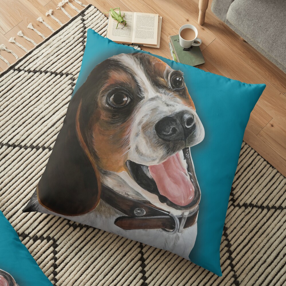 Beagle Lover Floor Pillow