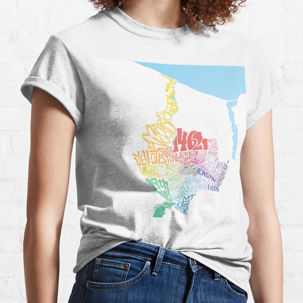 Womens Rochester New York Retro Triangle NY City V-Neck T-Shirt