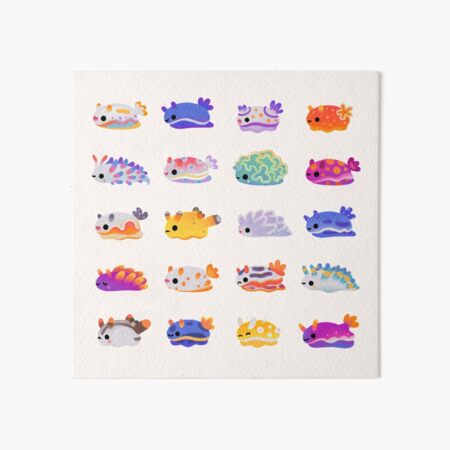 Sea Slug Day - bright Art Board Print