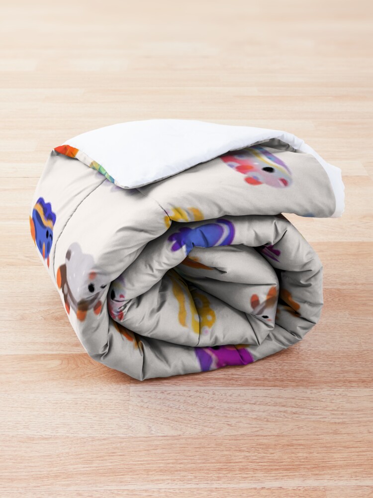 Alternate view of Sea Slug Day - bright Comforter