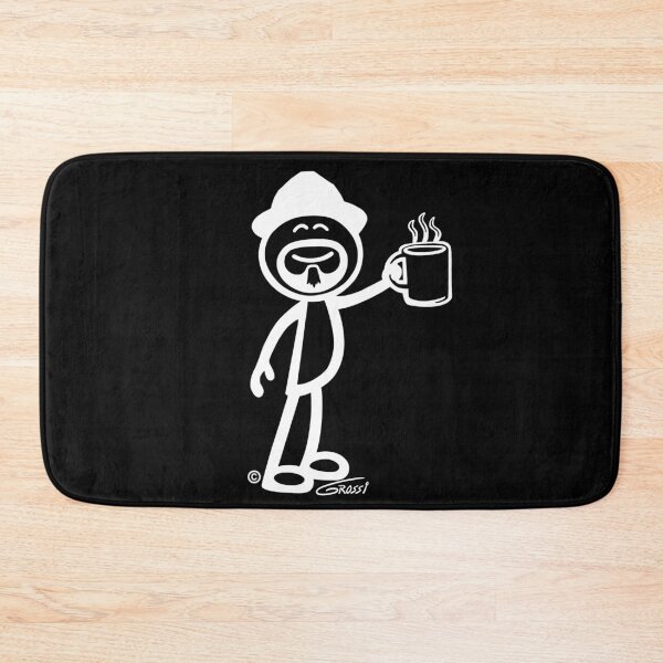 Item preview, GG Coffee Guy Stick Figure (For Darker Clothing) designed and sold by GDGCreations.