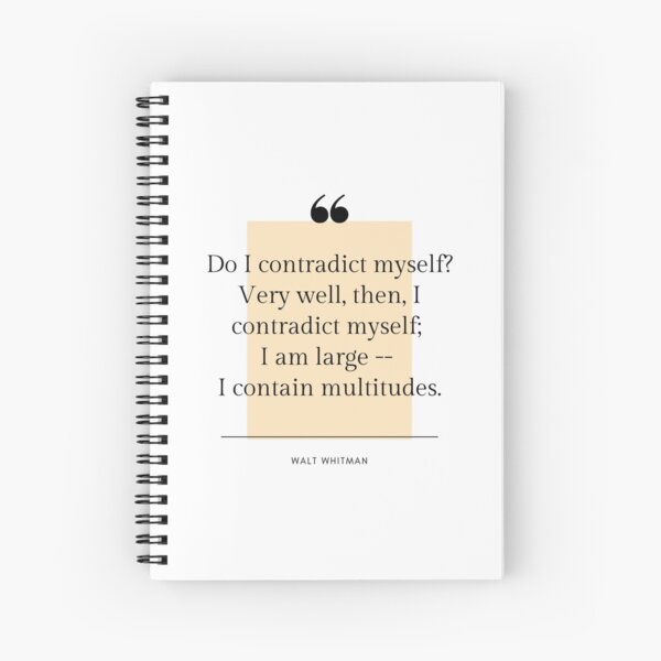 Item preview, Walt Whitman Quote: I contain multitudes. designed and sold by savantdesigns.