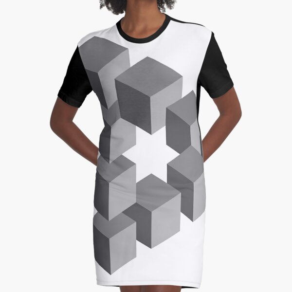 Triangle 2D shape Graphic T-Shirt Dress