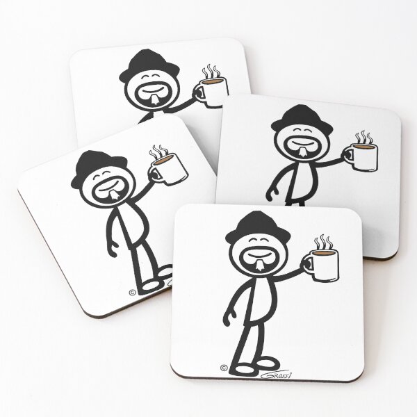 Item preview, GG Coffee Guy Stick Figure designed and sold by GDGCreations.