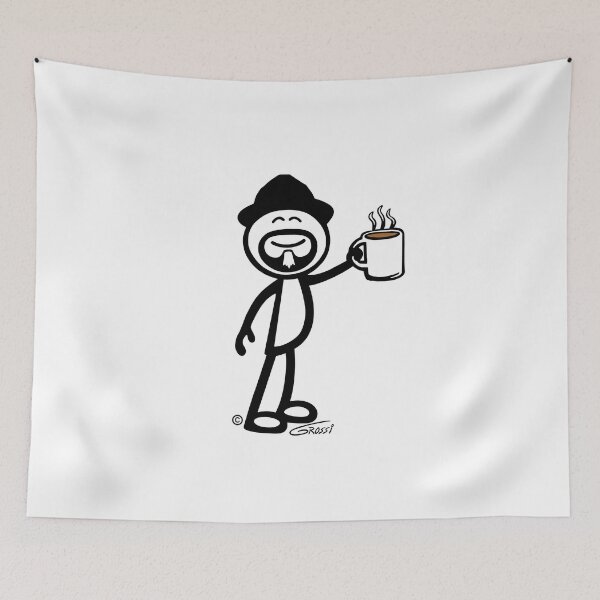Item preview, GG Coffee Guy Stick Figure designed and sold by GDGCreations.