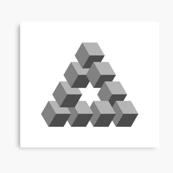 Triangle 2D shape Canvas Print