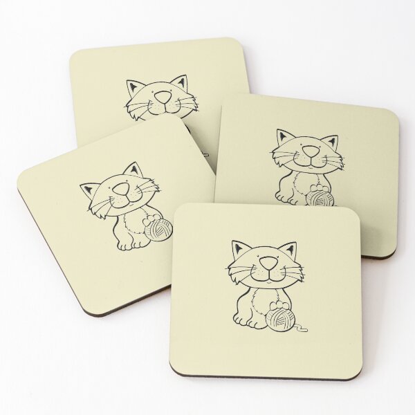 Artikelvorschau, Cartoon Katze Gliederung Art / DIY Fabric Art Marker Projekt entworfen und verkauft von FuzzyHoney.