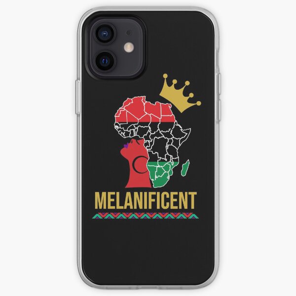 Melanificent Melanin Queen Black Girl Magic iPhone Soft Case