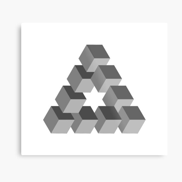 Triangle 2D shape Metal Print
