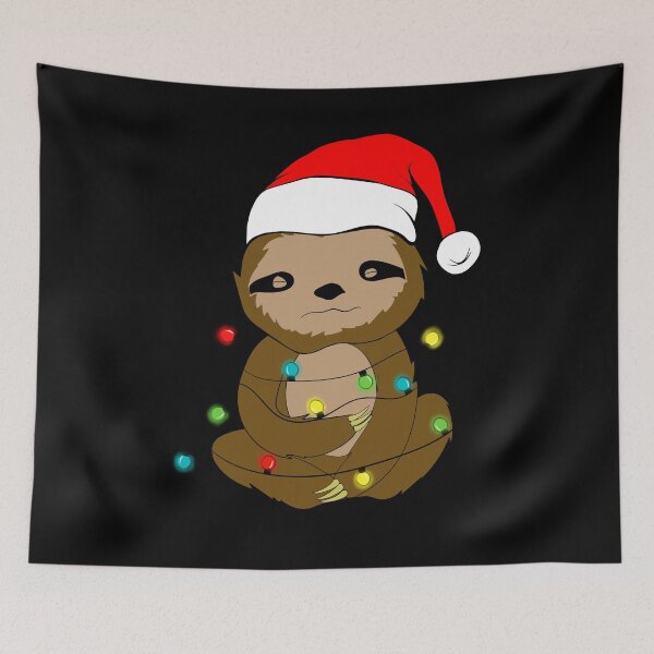 Item preview, Cute Sloth In Christmas Lights designed and sold by 3Below.