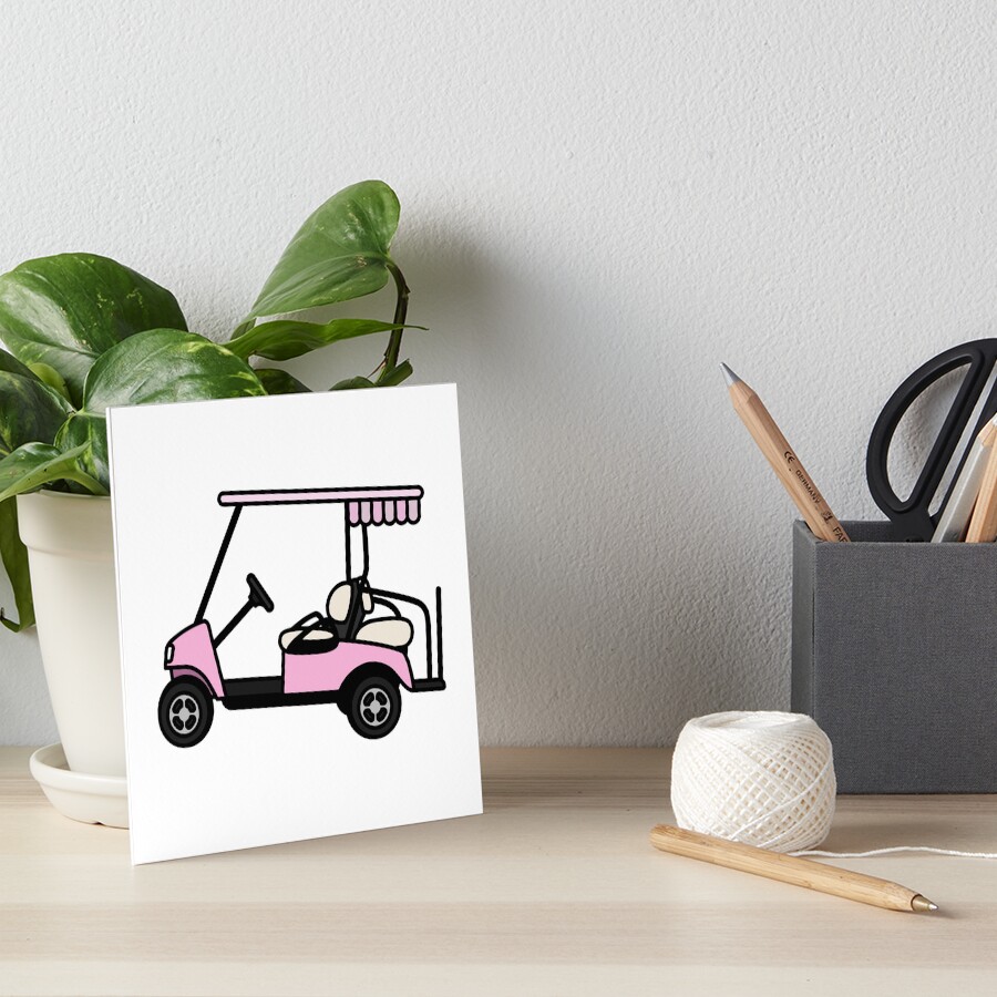 "Golf Cart" Art Board Print by joseanaya Redbubble