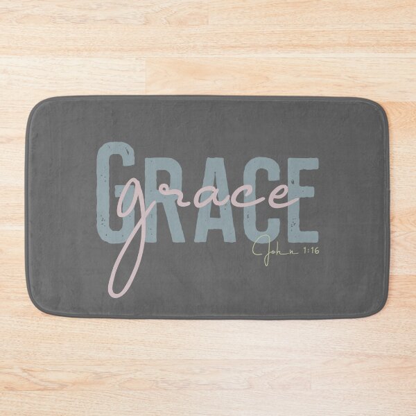 Item preview, Grace Upon Grace Scripture Bible Verse designed and sold by TapestryDesigns.
