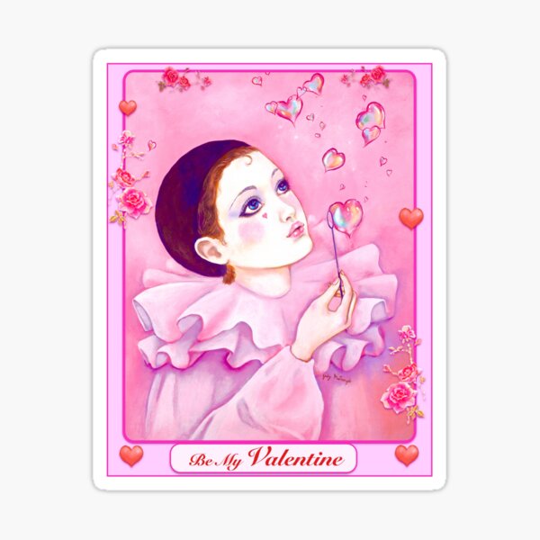 MIME AND HEART BUBBLES Sticker