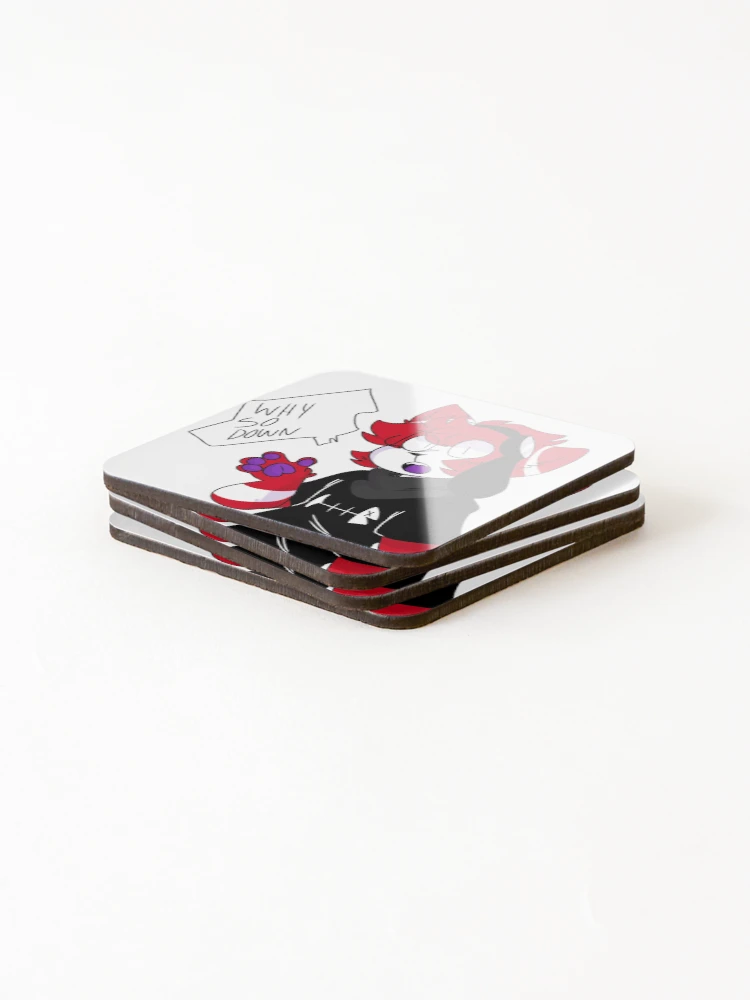 Thumbnail 4 of 5, Coasters (Set of 4), Why so down? designed and sold by RottenMeat.