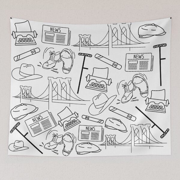 Item preview, Newsies Doodles Collage designed and sold by broadwaycantdie.