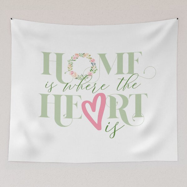 Item preview, Home Is Where the Heart Is: Wreath with Heart designed and sold by gsproductsgs.