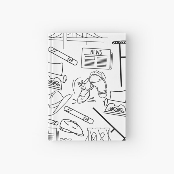 Aperçu de l'œuvre Newsies Doodles Collage créée et vendue par broadwaycantdie.