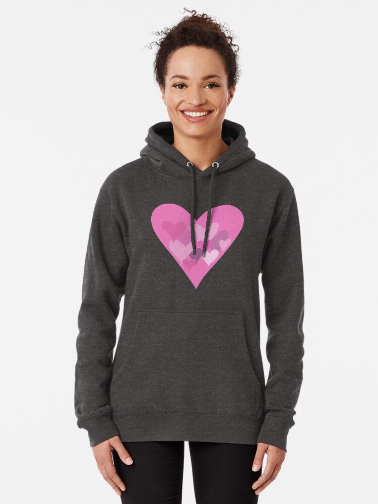 Alternate view of Hearts Pullover Hoodie