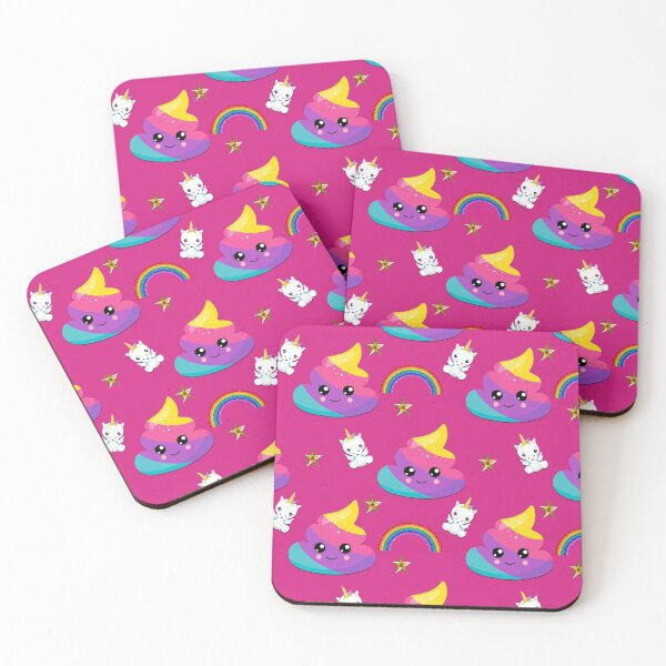 Item preview, Cute Rainbow Unicorn Poop on Pink designed and sold by GraphicAllusion.