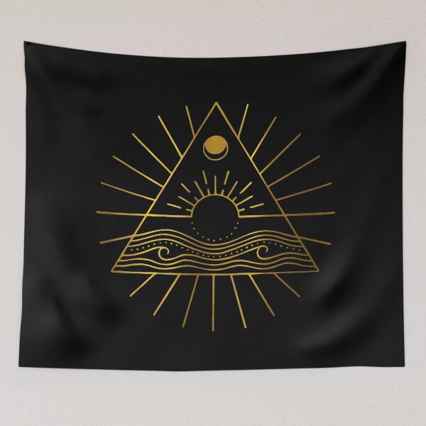 Item preview, Sun Moon Sea Gold designed and sold by Scarlet Barnett.
