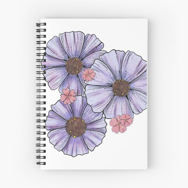 Item preview, Large Purple Flowers Sticker designed and sold by songbirdgifts.