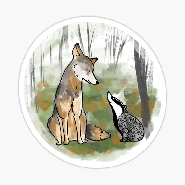 Item preview, Coyote and badger designed and sold by Sbbutler.