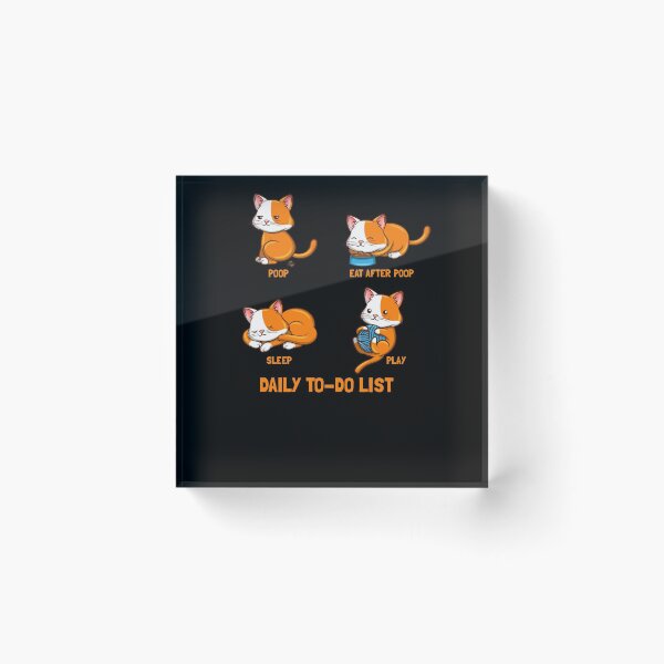 Item preview, Cat to do list designed and sold by Weilichesmag.