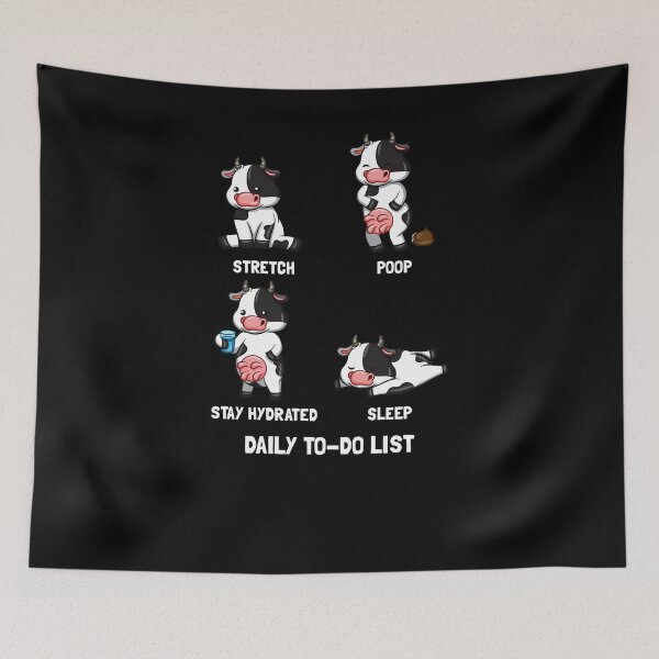 Item preview, Cow to do list designed and sold by Weilichesmag.