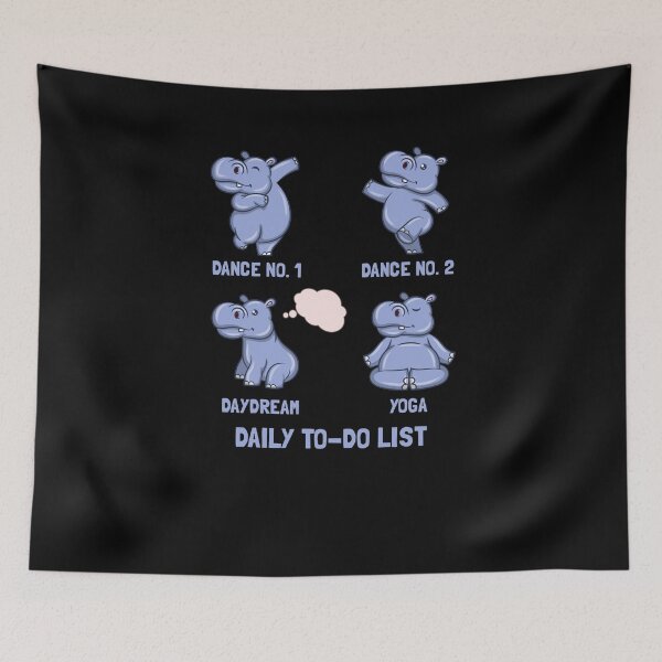 Item preview, Hippo To Do List designed and sold by Weilichesmag.