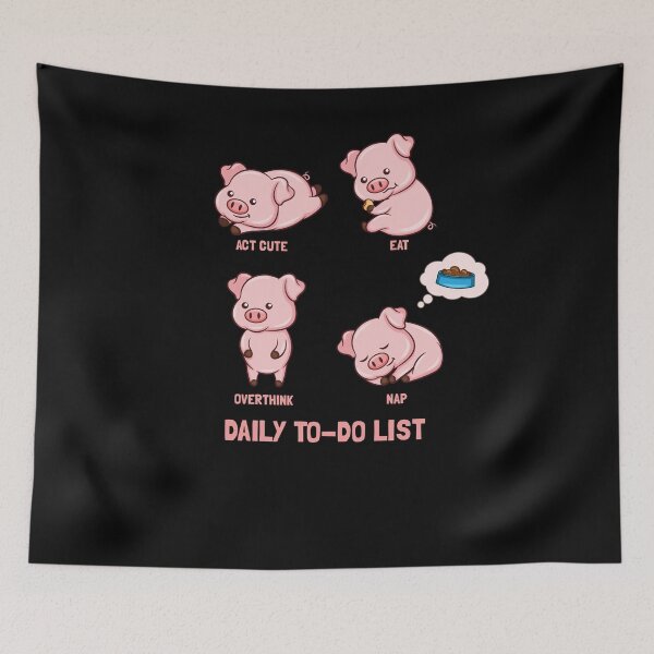 Item preview, Pig to do list designed and sold by Weilichesmag.