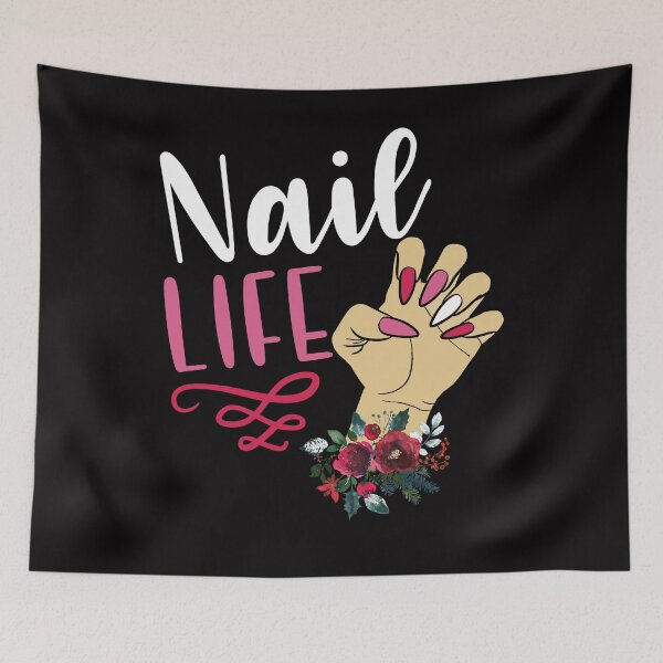 Item preview, cute nail art nail tech technician funny salon acrylic gel nails manicure cosmetology cosmetologist designed and sold by tiffanator606.