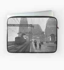 First cars and trains across Sydney Harbour Bridge, March 1932 Laptop Sleeve