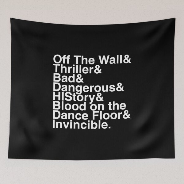 Item preview, 7 Albums in Helvetica (White Text) designed and sold by TheMJCast.