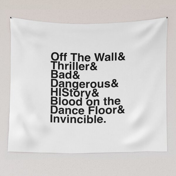 Item preview, 7 Albums in Helvetica (Black Text) designed and sold by TheMJCast.