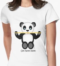 Xander Panda Noms Women's Fitted T-Shirt