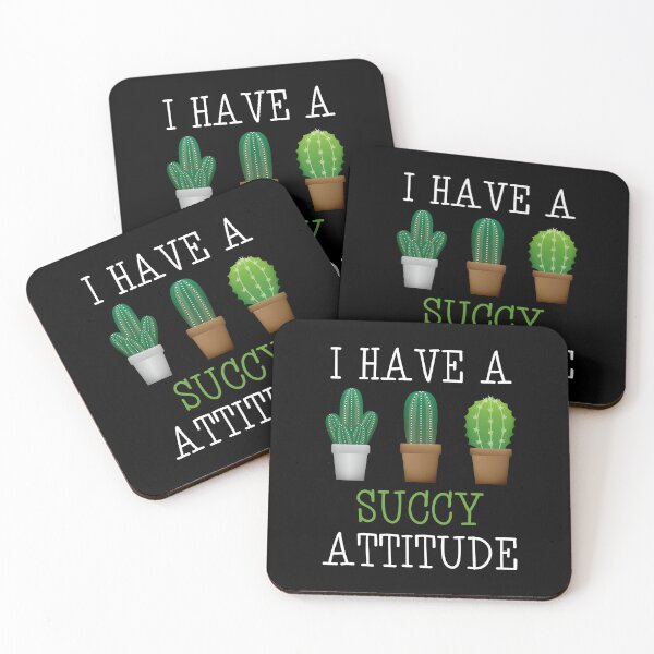 Item preview, I Have A Succy Attitude Succulent Cactus Funny Gardening designed and sold by Cat Lady Designs.