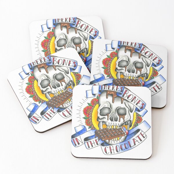 Item preview, Theres Bones in the chocolate. last podcast tattoo design designed and sold by FinnIreland.