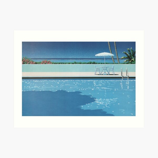 Hiroshi nagai Aesthetic vaporwave poster Art Print