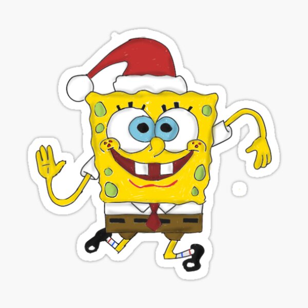 Download Spongebob Christmas Stickers Redbubble