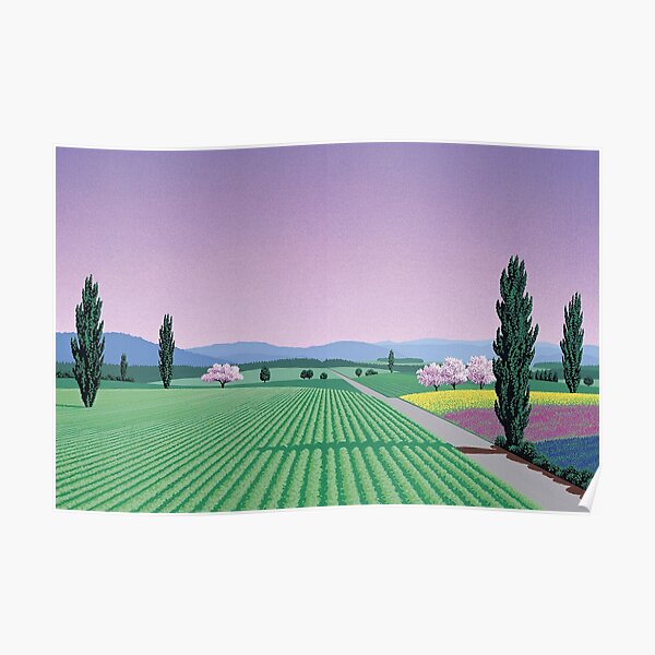 Hiroshi nagai Vaporwave esthétique Poster