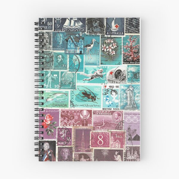 Item preview, Purple Storm Landscape, Postage Stamp Collage designed and sold by tanglecrafts.