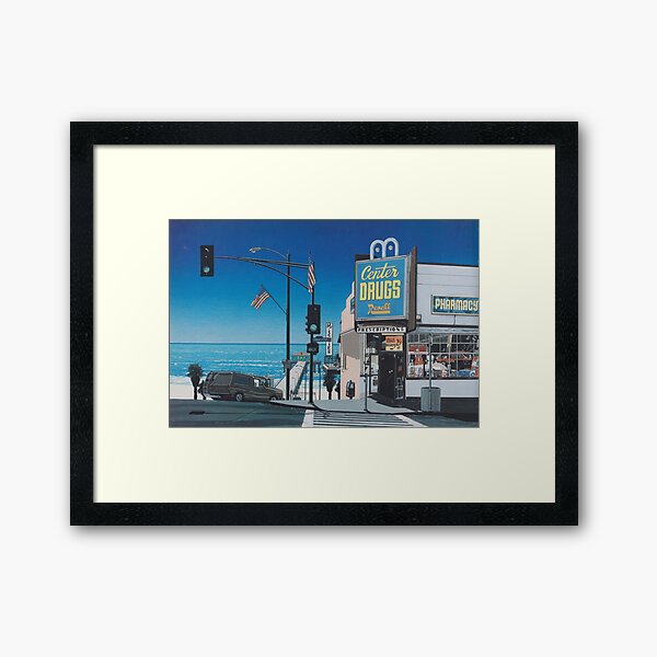Hiroshi nagai Aesthetic vaporwave Framed Art Print