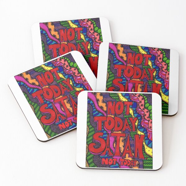 Item preview, Not Today Satan. Not today. In color designed and sold by SoulMama1970.