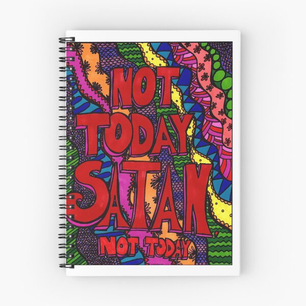 Item preview, Not Today Satan. Not today. In color designed and sold by SoulMama1970.